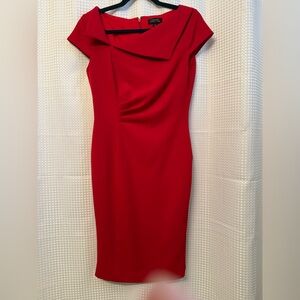 Tahari Red Midi Dress